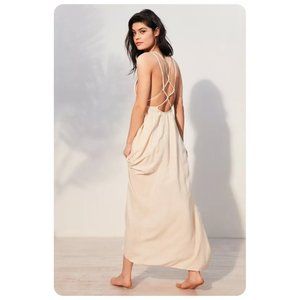 Urban Outfitters Out From Under Knotted Back Back Maxi Cover-Up sz xs